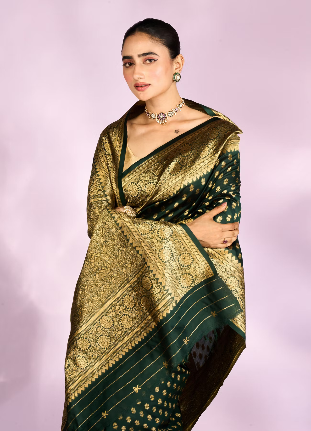 Green Saree